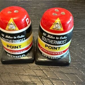 Southernmost Point Salt and Pepper Shakers